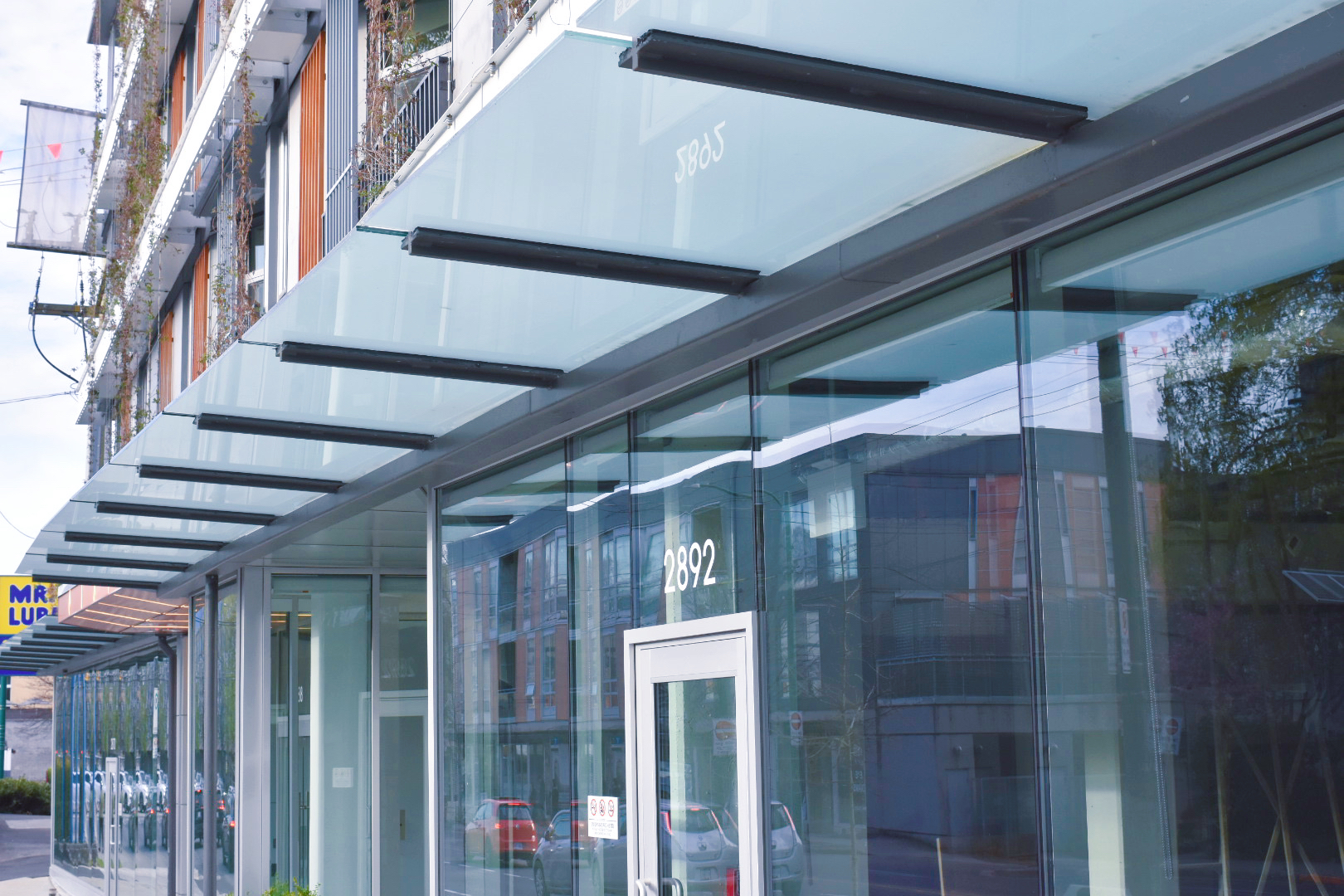 The Arbutus interior glass partitions and doors